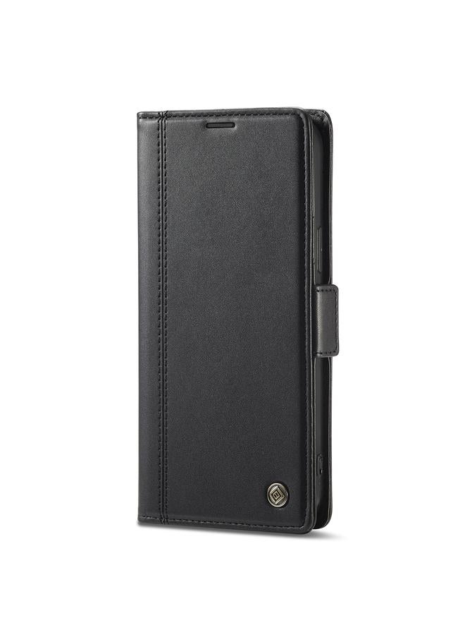 LC.IMEEKE Case For iPhone 14 Plus Magnetic Buckle Leather Phone Case - Image 3