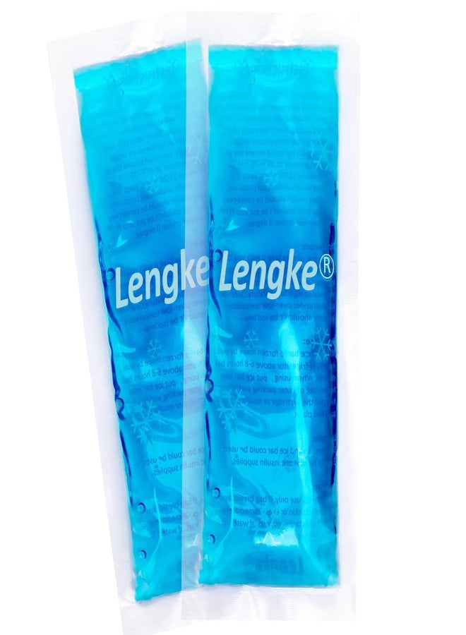 LengKe عبوة ثلج لينجكي لحافظة تبريد الأنسولين للسفر معتمدة من إدارة أمن النقل الأمريكية - عبوات ثلج صغيرة لمنظم الأدوية أثناء السفر، عبوة ثلج معتمدة من إدارة أمن النقل الأمريكية وعبوة ثلج للسفر لحافظة الأدوية المبردة (عبوة من قطعتين) - Image 1