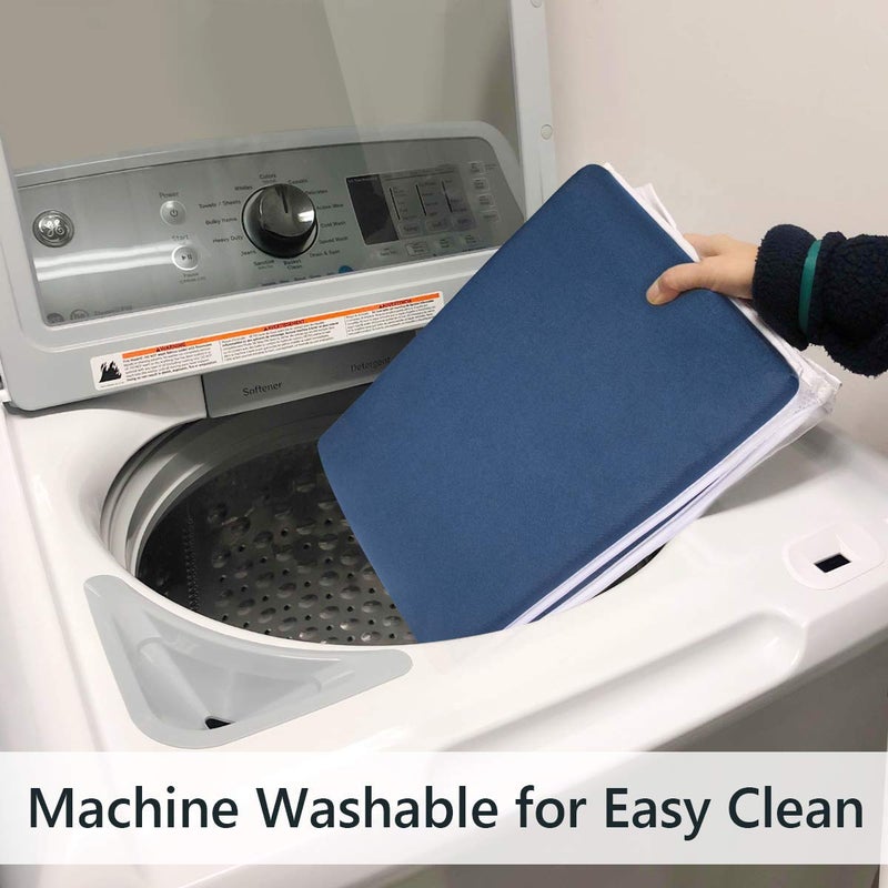 GameXcel وسادة استراحة الأطفال أثناء الاستحمام ودعامة المرفق - وسادة ركوع بسماكة 1.5 بوصة مع منظم ألعاب - سجادة أمان كبيرة للاستحمام في الحوض ووقت الحمام - سجادة حوض استحمام للأطفال قابلة للفصل والطوي - أزرق ملكي - Image 5