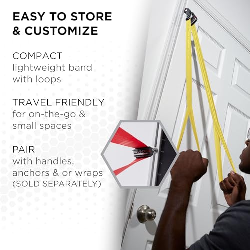 THERABAND CLX Resistance Band with Loops, 5-Foot Band, Yellow, Light, Non-Latex, Elastic Band for Exercise, Mobility & Rehab, Stretching, Home Workouts, Color-Coded for Easy Resistance Levels - Image 5