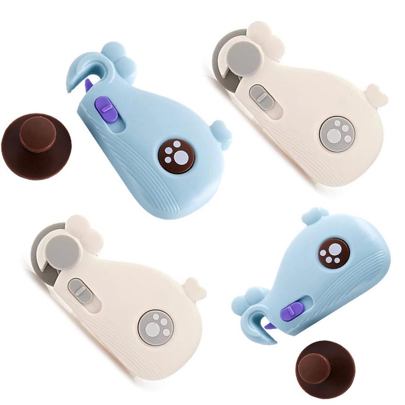Potency 4 PCS Cabinet Baby Locks, Child Proof Locks for Drawers, Cabinets, Ovens Etc, Multi-Functional Secure Baby Locks, Quick and Easy Installation with 3M Adhesive(Random Colour) - Image 1