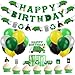 Bessmoso 56 Pcs Garbage Truck Birthday Decoration Trash Truck Birthday Banner Latex Balloons Cake Topper Cupcake Toppers Trash Waste Management Recycling Baby Shower Truck Themed Party Supplies - Image 2