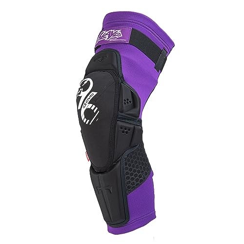 EVS SPORTS | Slayco96 Moto Knee Guard | Compression Fit, Reactive Memory Foam Technology | Purple | S/M - Image 2