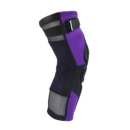 EVS SPORTS | Slayco96 Moto Knee Guard | Compression Fit, Reactive Memory Foam Technology | Purple | S/M - Image 4