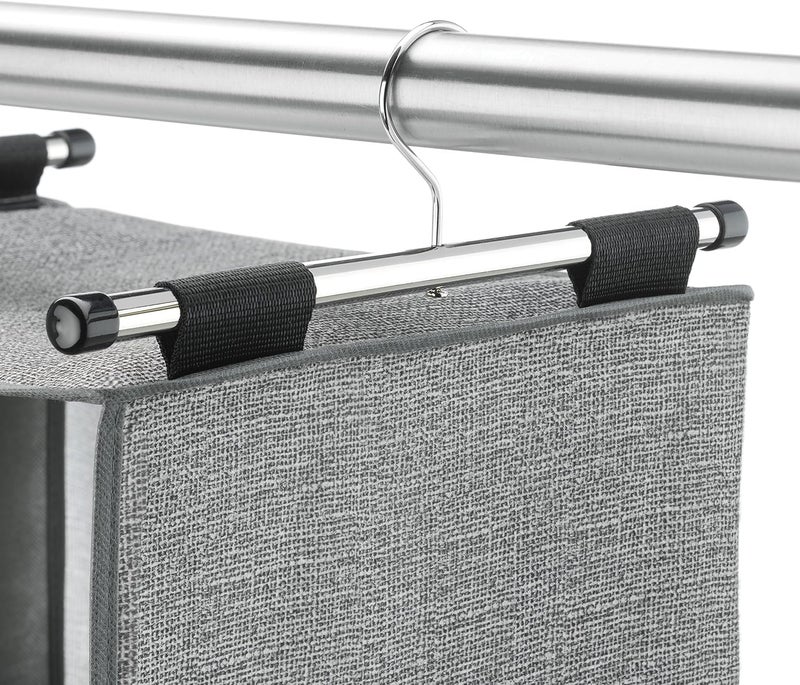 Whitmor 2-Section Closet Organizer - Crosshatch Gray - Image 3
