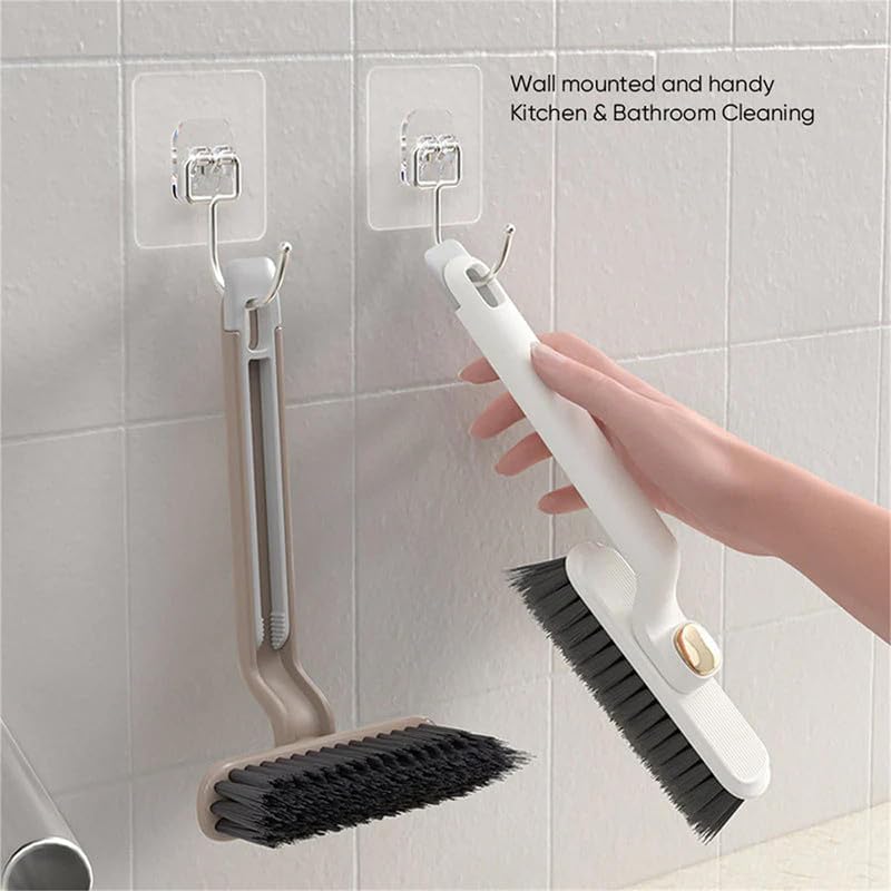 WELLUCK Multi-Function Bathroom Plastic Cleaning Brush,Tiles Cleaning Brush,Hard Bristle Rotating Crevice Gap Cleaning Brushes for Bathroom,Floor Cleaner Brush - Image 4