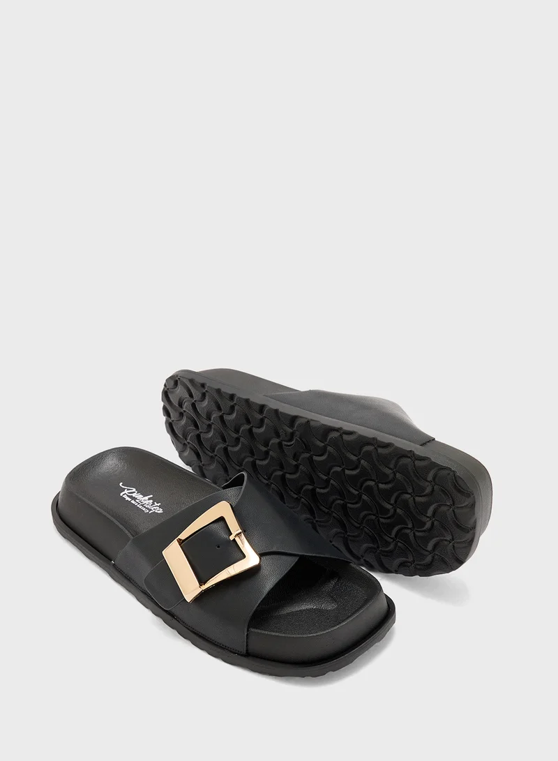 Pink Step Ladies Casual Flat Sandal