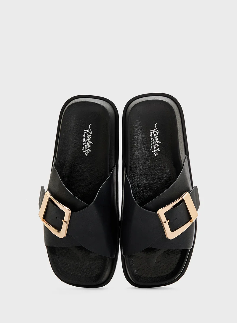 Pink Step Ladies Casual Flat Sandal