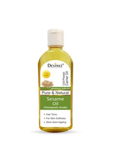 Devinez Sesame Seed Oil, 110ml X 2-100% Pure, Natural, Undiluted, Therapeutic Grade Cold-pressed Oil For Hair & Skin Care, Head Lice, Dandruff care, Deep Conditioning - pzsku/ZA80E48380A6C1BDB86E4Z/45/_/1738306121/f48f552f-1632-407a-83d4-08149608372b