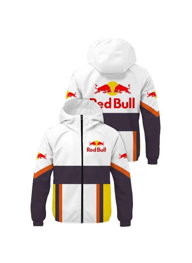 Red Bull Basic Long-Sleeve Hoodie Top | Classic Brand Staple