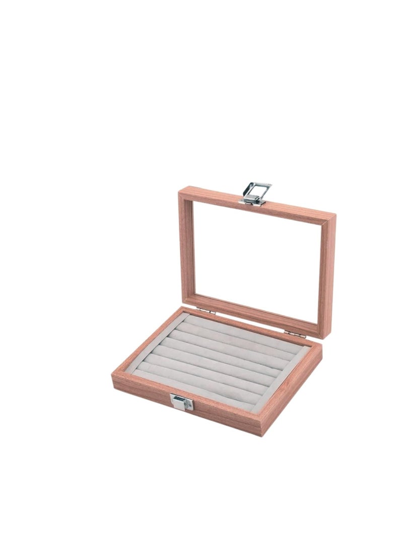 Generic - High Quality Wood Organizer Box for Rings and Accessories (16cm x 21cm)-Brown - Image 1