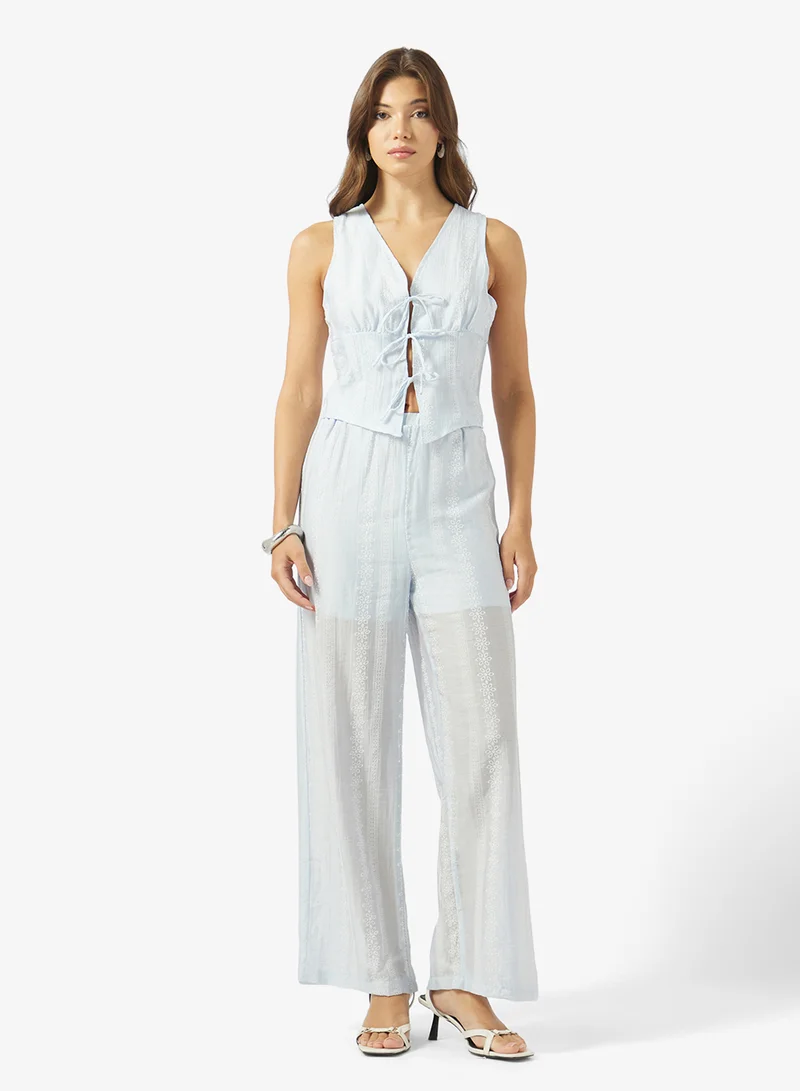 ايلا Tie Up Top & Pant Set