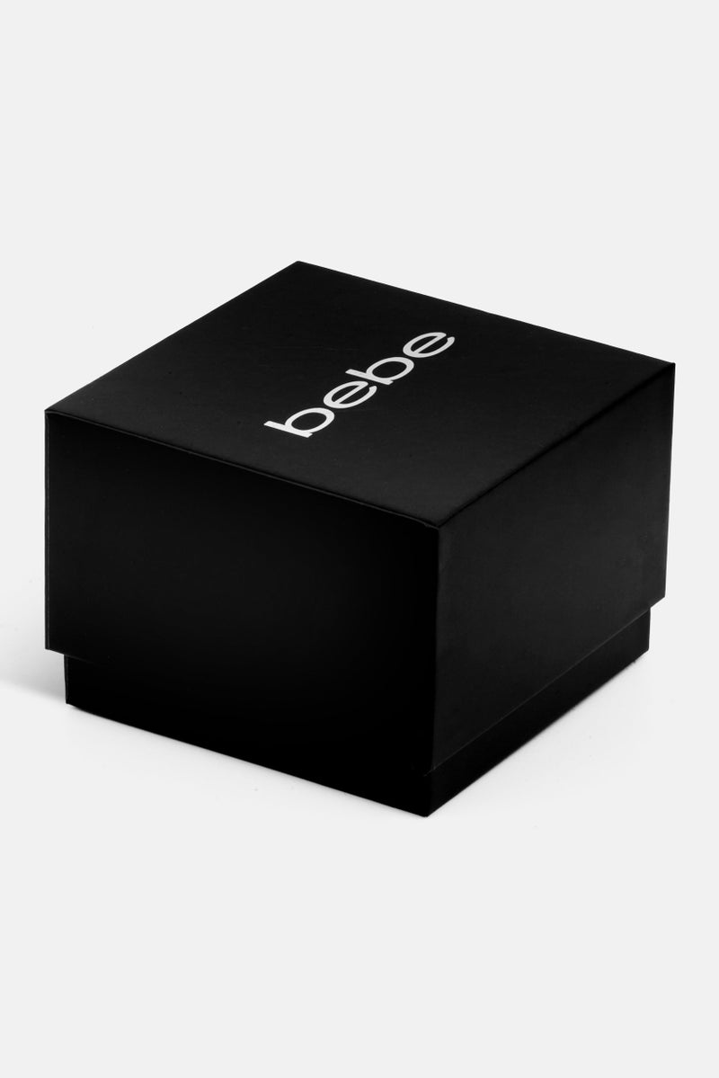 bebe Women BB4228S/01M Stainless Steel Square Watch 22mm, Rose Gold - Image 5