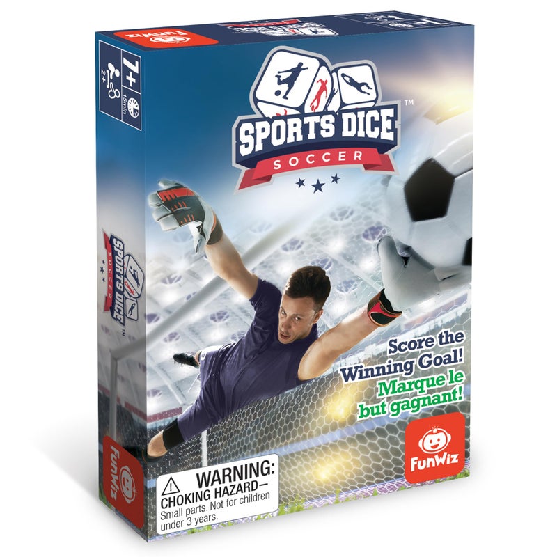 FoxMind Games Sports Dice Soccer Dice Board Game Kick It Out of The Stadium Easy to Learn Fun to Play 2 or 4 Players Ages 7 - Image 3