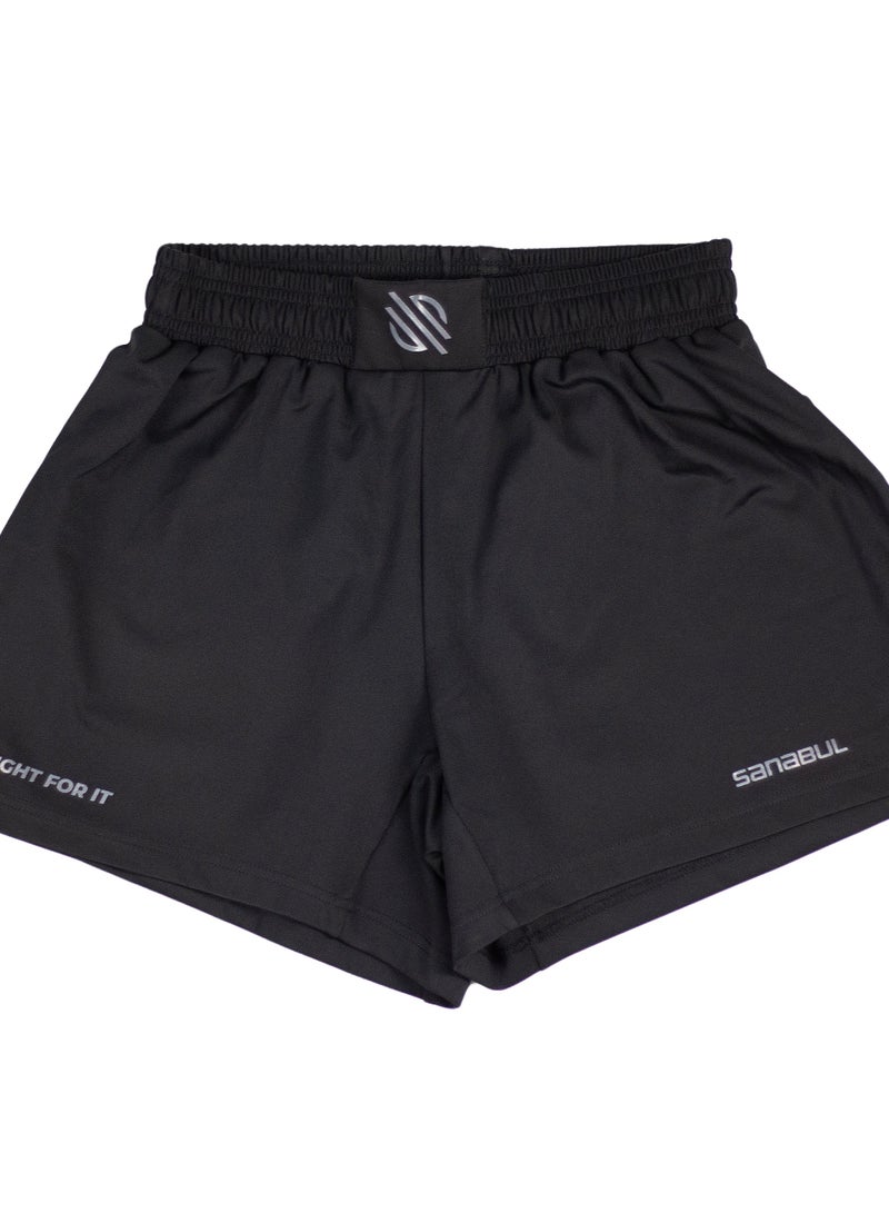 Sanabul  Sanabul Model Zero 5 Fight MMA Shorts for Men, BLACKCHARCOAL 2-XLARGE  | Boxing Fight Grappling Muay Thai Kickboxing Jiu Jitsu Bjj Shorts - Image 3