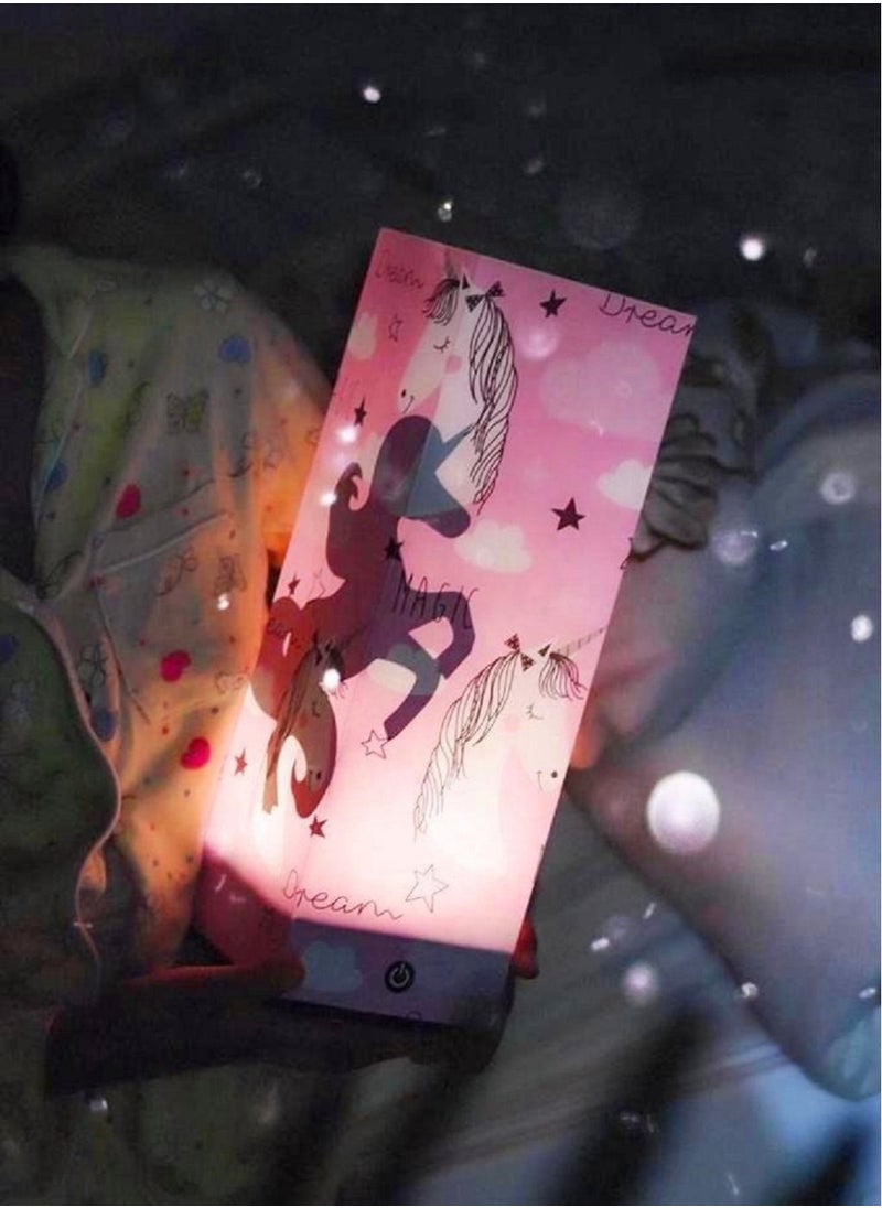 Salla - Unicorn Shadow Illusion Night Lamp for Kids 30x10cm - Image 1