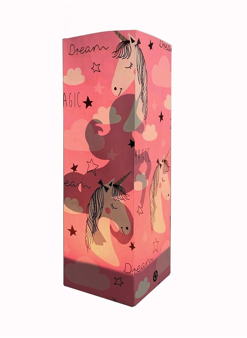 Salla - Unicorn Shadow Illusion Night Lamp for Kids 30x10cm - Image 1
