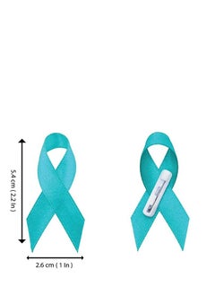 PRINTSHOP4ME Awareness Lapel Pins For Raising Funds Charity And Awareness Campaigns Ribbon Pins (Sky Blue Prostate Cancer Awareness Ribbon)  - Image 2