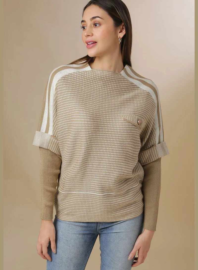 Campus Sutra Knitted Sweater