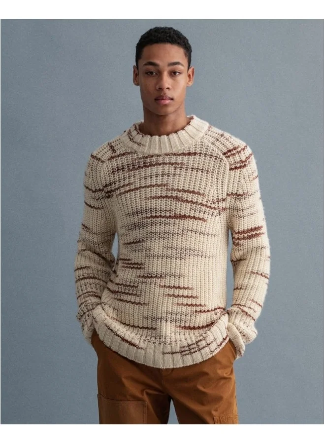 غانت Gant Multicolor Ribbed Mock Neck Sweater