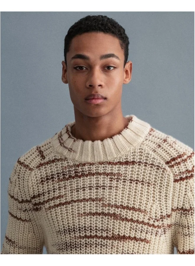 غانت Gant Multicolor Ribbed Mock Neck Sweater