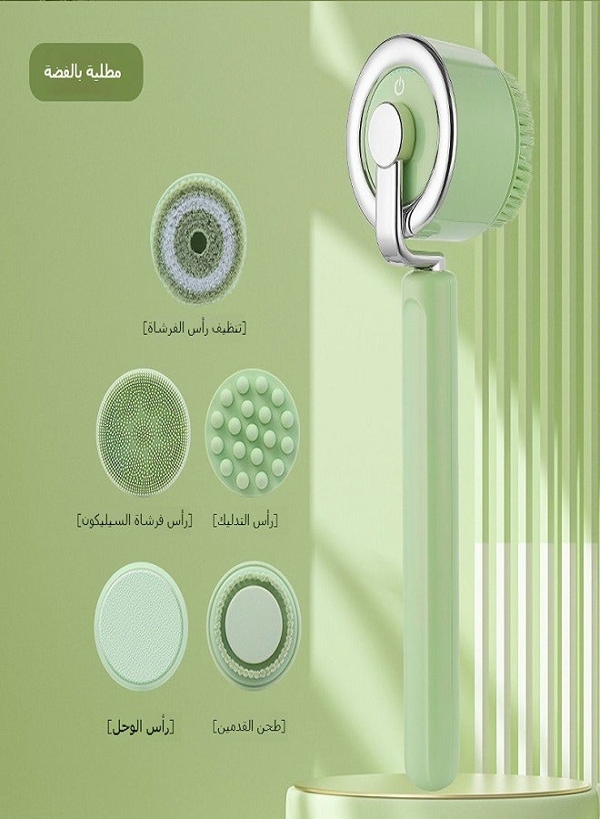 general Long-Handled Electric Bath Brush | Multifunctional Rechargeable Back Scrubber with Massager for Deep Cleansing and Exfoliation - Image 1