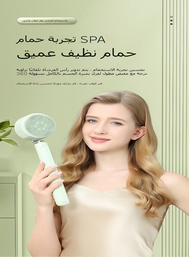 general Long-Handled Electric Bath Brush | Multifunctional Rechargeable Back Scrubber with Massager for Deep Cleansing and Exfoliation - Image 5