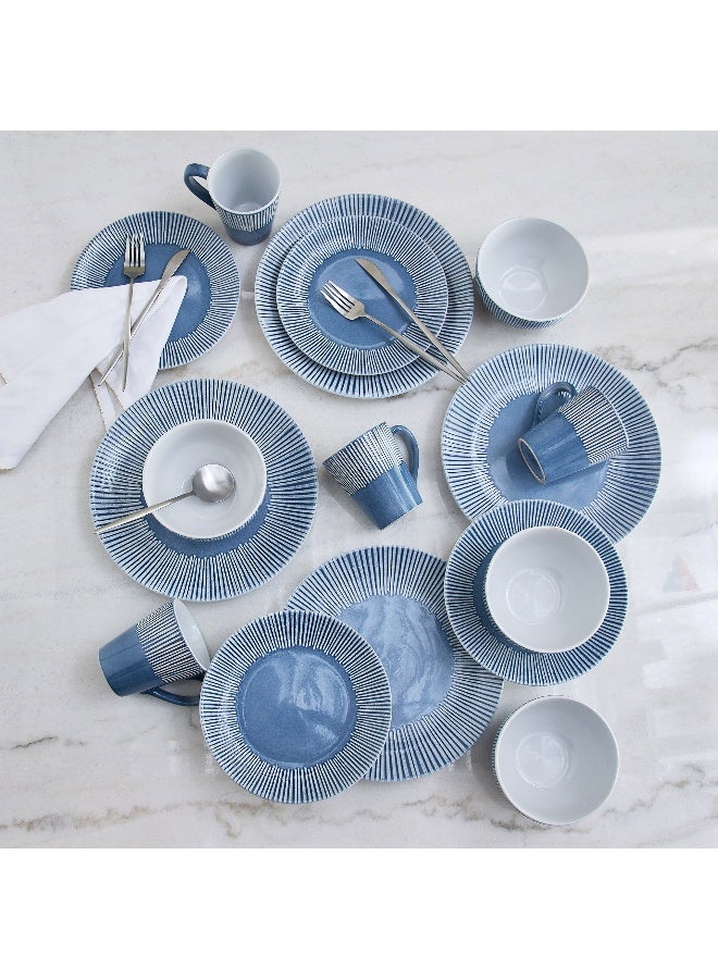 Home Box Eleganza 16-Piece Deboss Dinner Set - Serves 4 - Image 2
