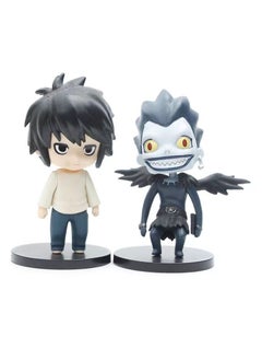General Death Note 5 Pieces Anime Character Statue Model Sulfur L-Ryuk Character PVC Mini Tabletop Car Decoration Cute Doll Set  - Image 4