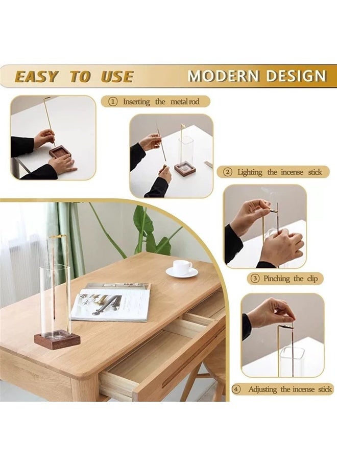 هومستر عقب أسفل حامل البخور- مكافحة الرماد الطائرة حامل البخور للعصي- قسط معلق البخور عصا- سهل التنظيف- مثالية للتأمل واليوغا والسبا ديكور المنزل- محرق البخور - Image 3