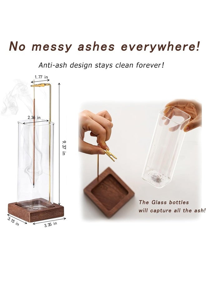 هومستر عقب أسفل حامل البخور- مكافحة الرماد الطائرة حامل البخور للعصي- قسط معلق البخور عصا- سهل التنظيف- مثالية للتأمل واليوغا والسبا ديكور المنزل- محرق البخور - Image 2