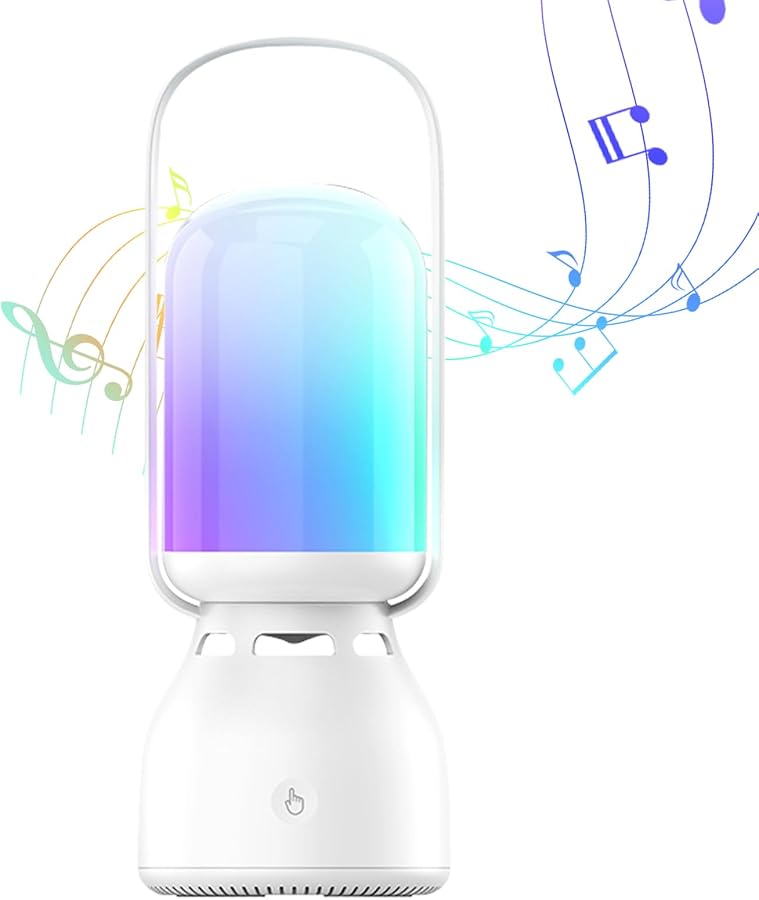 مصباح تخييم محمول مع سماعة بلوتوث 3 سطوع قابل للتعديل للاستخدام في الهواء الطلق والداخل - Image 1