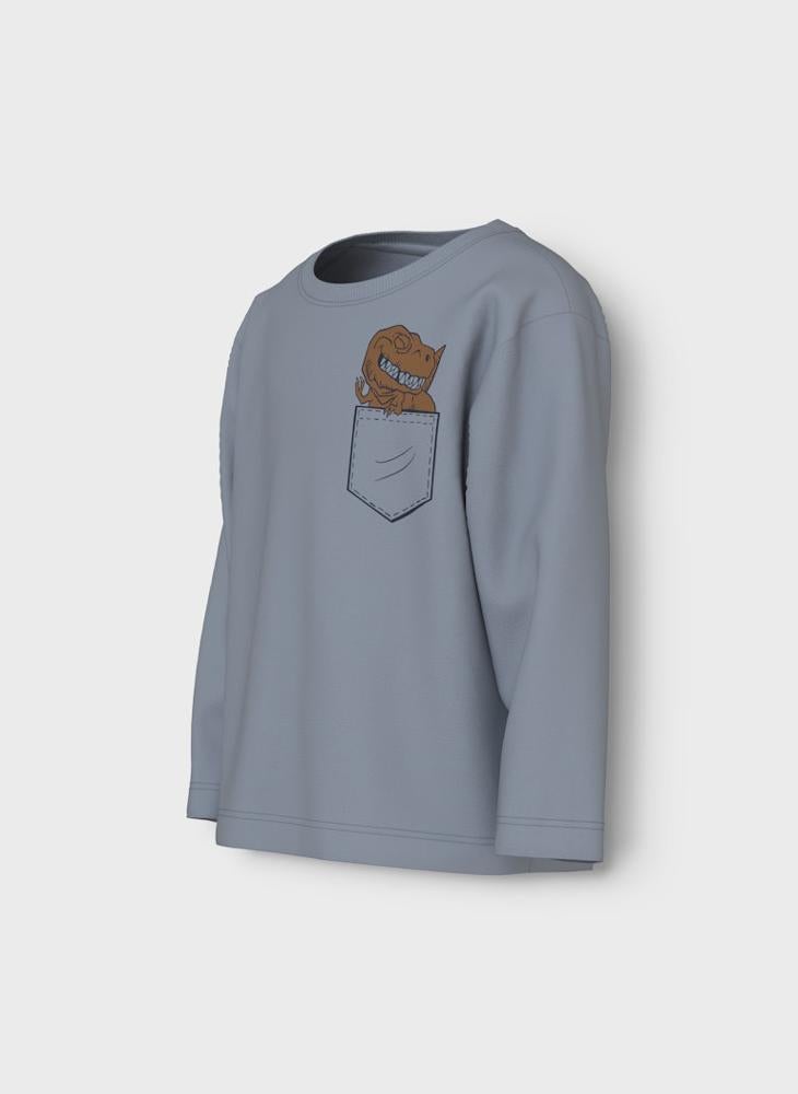 NAME IT Kids Printed Crew Neck T-Shirt - Image 3