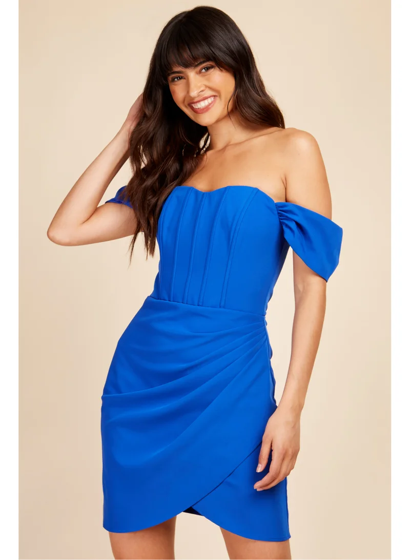 Little Mistress Little Mistress Cobalt Bardot Mini