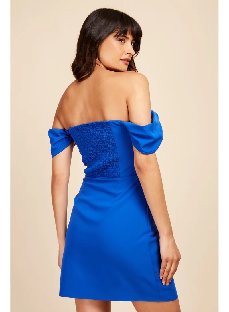 Little Mistress Little Mistress Cobalt Bardot Mini