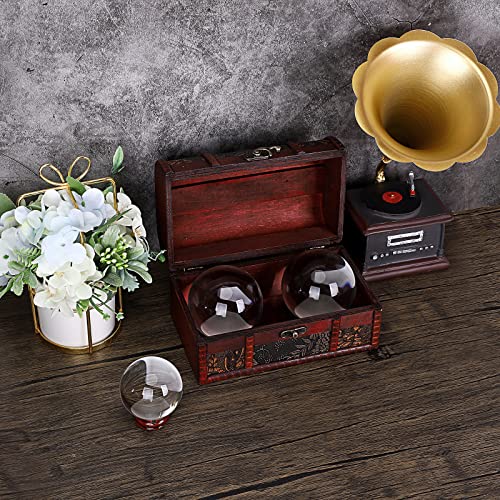 ELLDOO Vintage Treasure Chest Box, Pirate Keepsakes Box for Kids Gifts, Wooden Treasure Storage Box Decorative Box for Jewelry Pearl Trinkets, Medium - Image 4