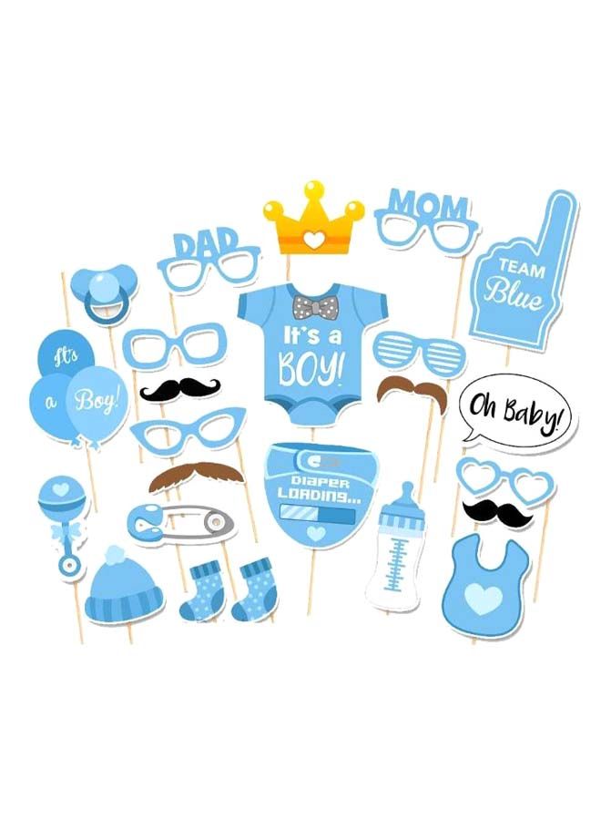 نيبمينينت مجموعة لافتات وإكسسوارات تصوير لحفل استقبال المولود الجديد مكونة من 25 قطعة - Image 1