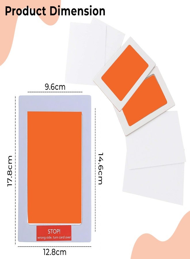 Bembika Baby Finger Print and Footprint Kit inkpad for Kids, InkPad for Baby's Hand and Foot Impression Safe and Non Toxic Ink Pad for Baby Foot Prints and Handprints-(Orange) - Image 3