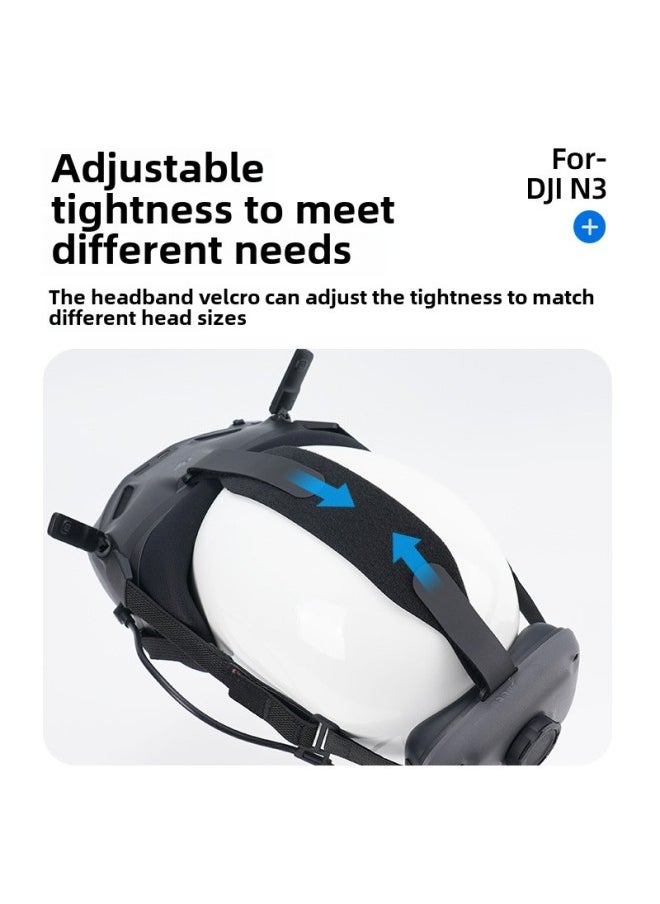 Generic Suitable For DJI N3 Glasses Simple Protection Headwear Comfortable Wear Pressure Relief Protection Belt UAV Accessories-Color:N3 Protective Headband  - Image 3