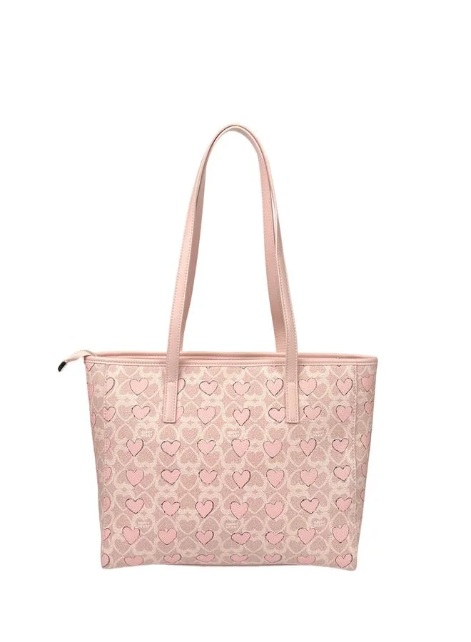 تايك تو Printed Tote Bag With Charm