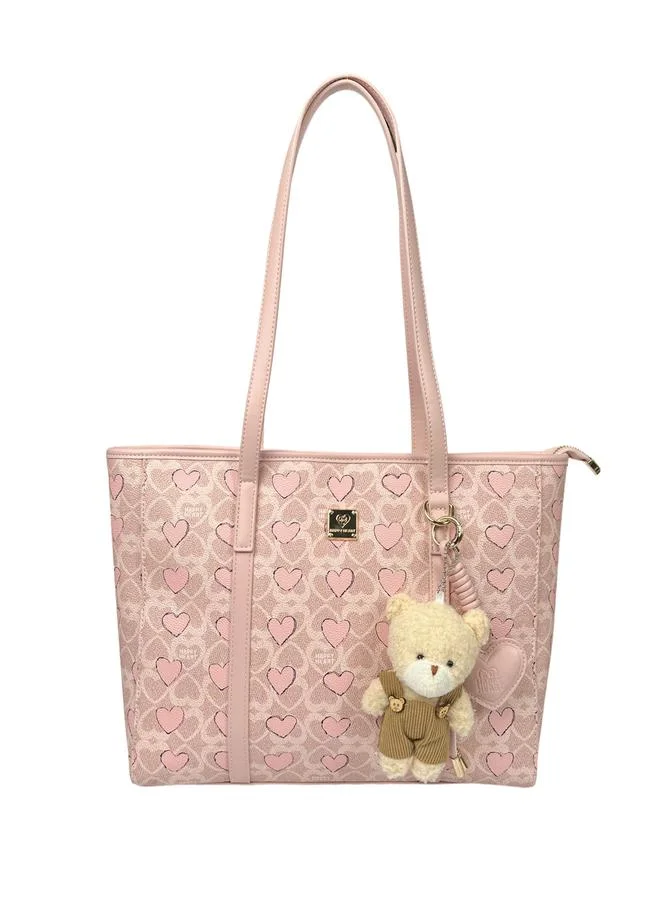 تايك تو Printed Tote Bag With Charm