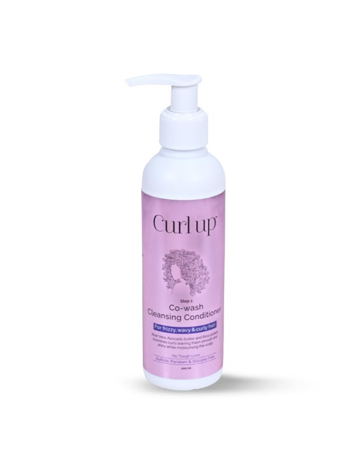 Curl Up Co wash Cleansing Conditioner 200ml - Image 1