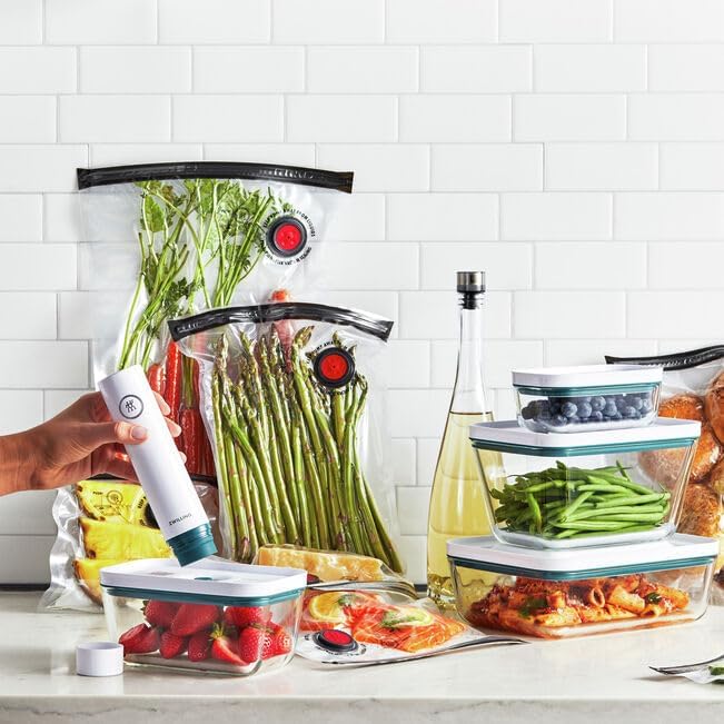 Zwilling Zwilling Fresh and Save La Mer Vacuum Food Storage Set 16piece White with Seablue accents  - Image 2
