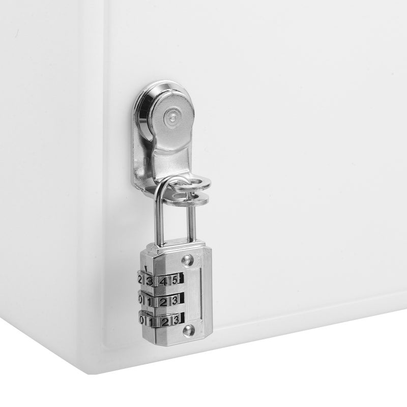 1 Set Wall Mount Mailbox: Box For House Outside Hanging Mail Post Combination Lock For Home Office School Outdoor Hanging - Image 2