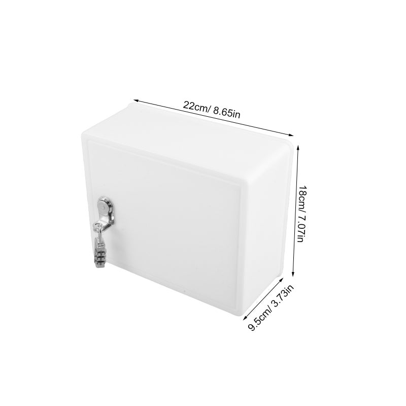 1 Set Wall Mount Mailbox: Box For House Outside Hanging Mail Post Combination Lock For Home Office School Outdoor Hanging - Image 5