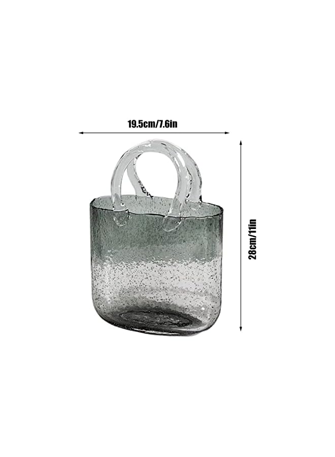 The Bros مزهرية شفافة بشكل - مزهريات زجاجية وعاء سمك مزهرية زهور مصنوعة يدويًا | مزهرية زهور شفافة لتزيين المنزل، مركز، أحداث، حديقة - Image 4