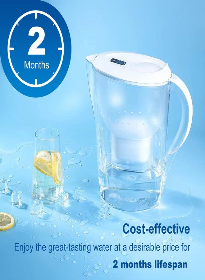 Anmumu عبوة من 3 قطع من فلتر المياه البديل من Mavea لإبريق MAVEA 1001122، 1001495، LEVOIT Pitcher، وBrita Mavea Maxtra، وMaxtra+، والمزيد من العلامات التجارية لإبريق فلتر المياه - Image 4