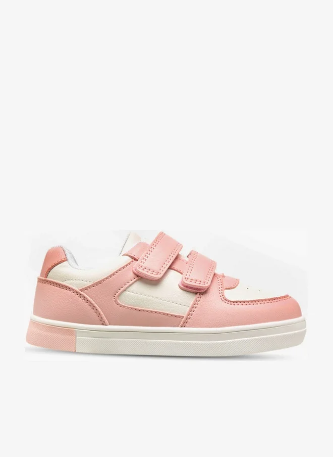 JUNIORS Panelled Sneakers with Hook and Loop Closure