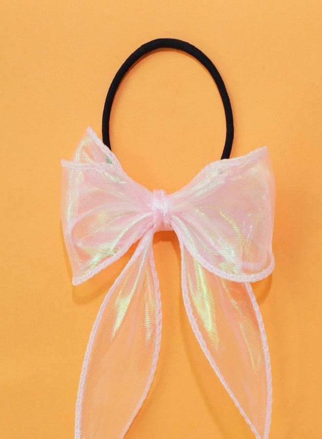FENKON Holographic Pink Ribbon 1.5 inches x 20 Yards for Gift Wrap Birthday Decorations Christmas Decorations Wedding (Pink, 20 Yards) - Image 3