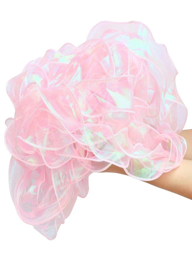 FENKON Holographic Pink Ribbon 1.5 inches x 20 Yards for Gift Wrap Birthday Decorations Christmas Decorations Wedding (Pink, 20 Yards) - Image 1